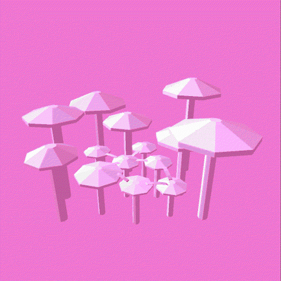 hyaliko space 18: mushroom forest (キノコの森)