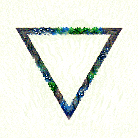 WATERCOLOR WATERFALL WATER RUNE