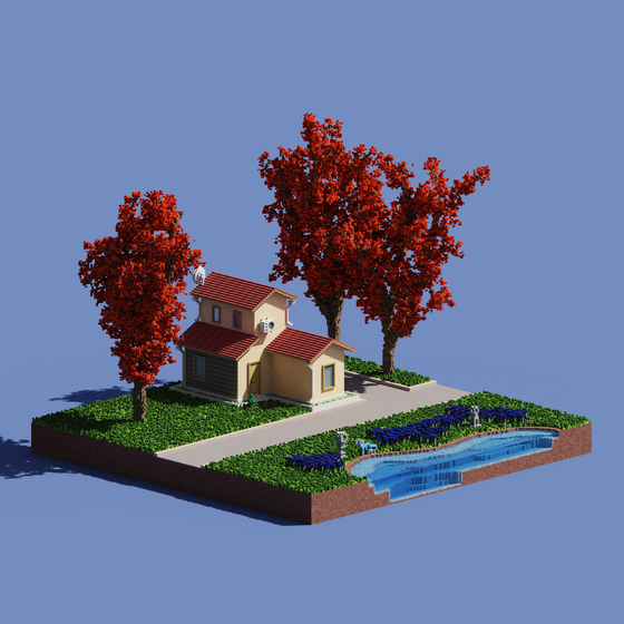 Voxel Universe Plot #43