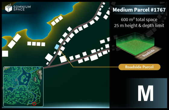 Medium #1767 (M) parcel in Somnium Space