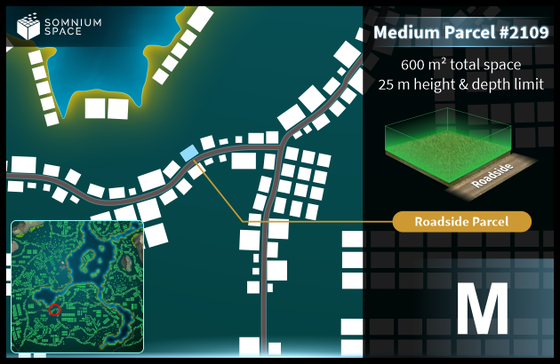 Medium #2109 (M) parcel in Somnium Space