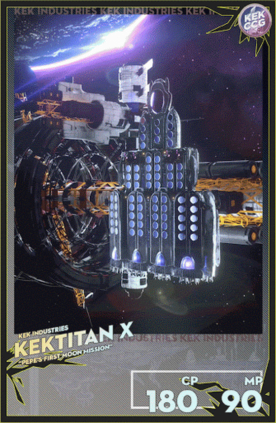 #KEKCCG "KEK TITAN X" Special Relaunch Edition. By KEK Industries (KEKI).