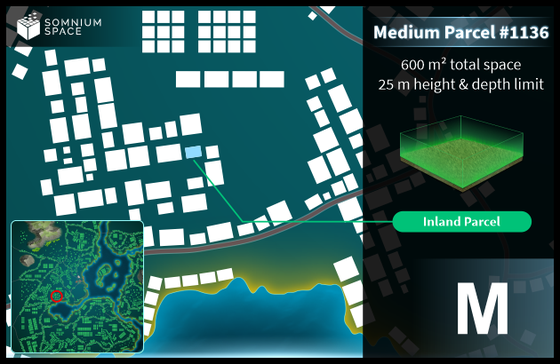 Medium #1136 (M) parcel in Somnium Space