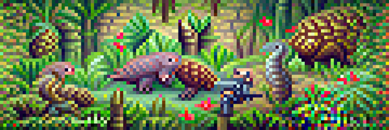 #241 The pangolin are hunting in the djungle