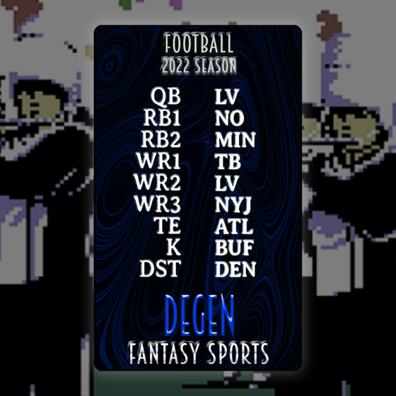 Degen Fantasy Sports FB 2022 #199