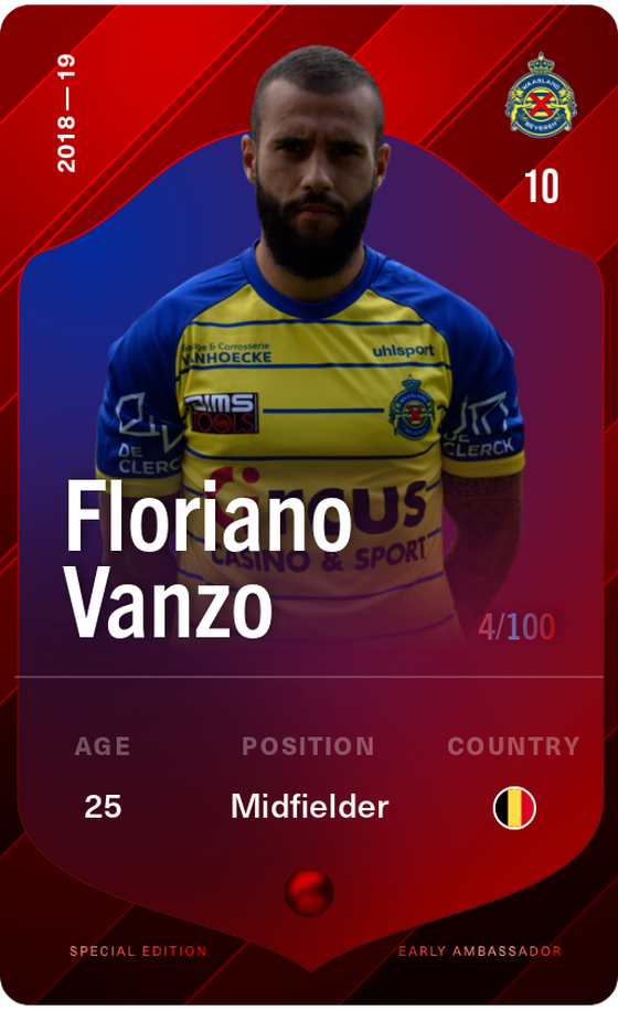 Floriano Vanzo 2018-19 • Rare 4/100