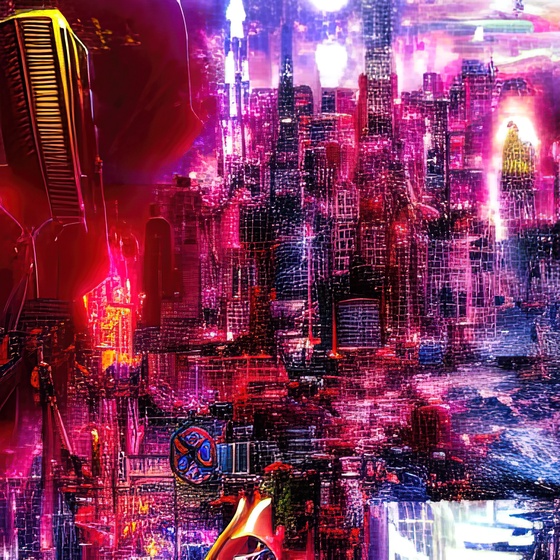 cyber city dusk 2008554385