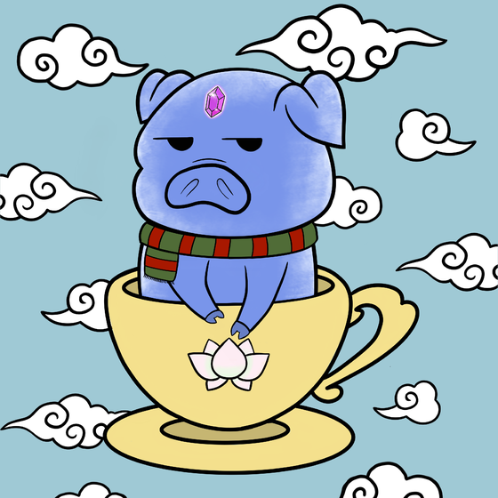 Lucky Teacup Piggy Club #135