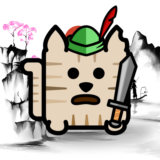 Square Cat Warrior #10053