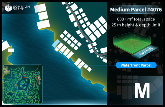 Medium #4076 (M) parcel in Somnium Space