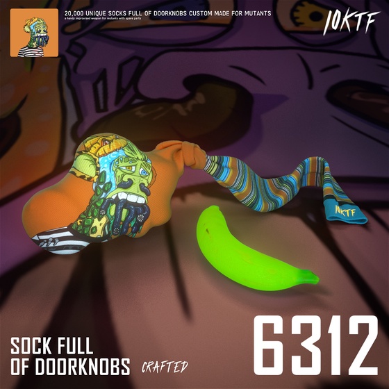 Mutant Sock Full of Doorknobs #6312