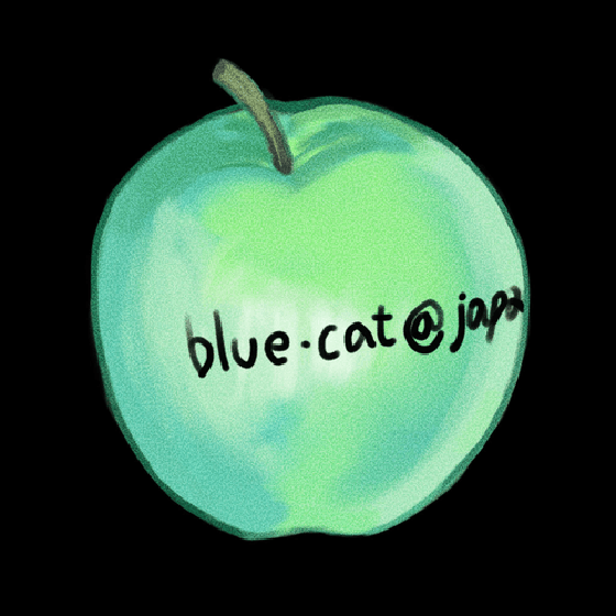 Blue cat's apple 