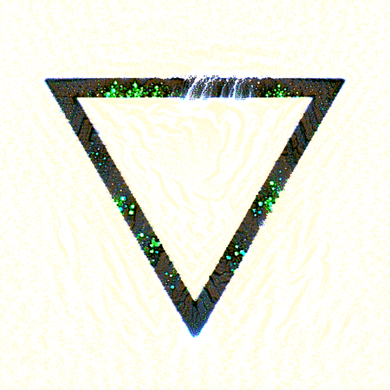 GLOWING WATERFALL WATER RUNE