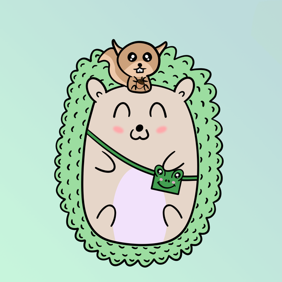 Mini Fluffy Hedgehog #33