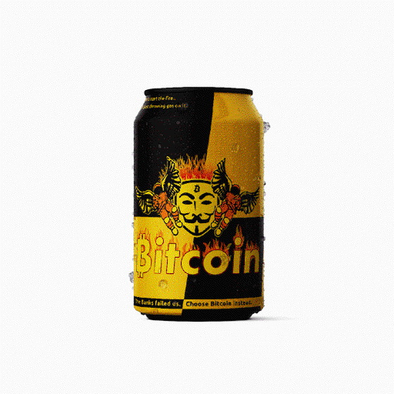 Flaming Bitcoin Drink