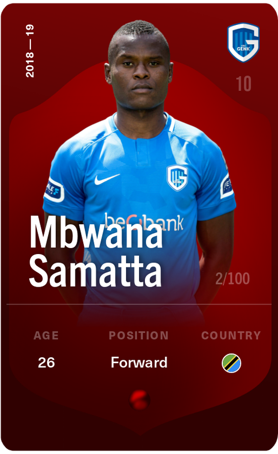Mbwana Samatta 2018-19 • Rare 2/100