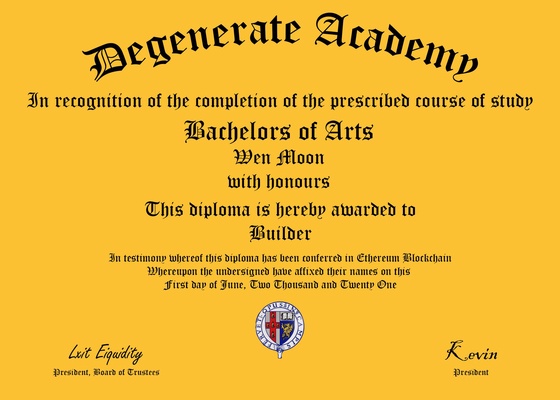 Degen Diploma #1382