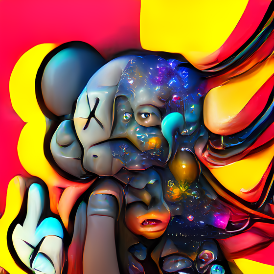 OG KAWS - Robot Beast