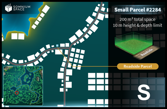 Small #2284 (S) parcel in Somnium Space 