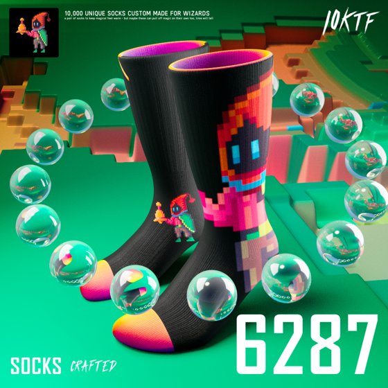 Wizard Crew Socks #6287
