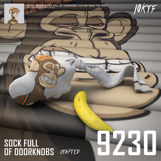 Ape Sock Full of Doorknobs #9230