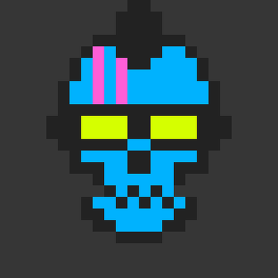 Cyber CryptoSkull #635