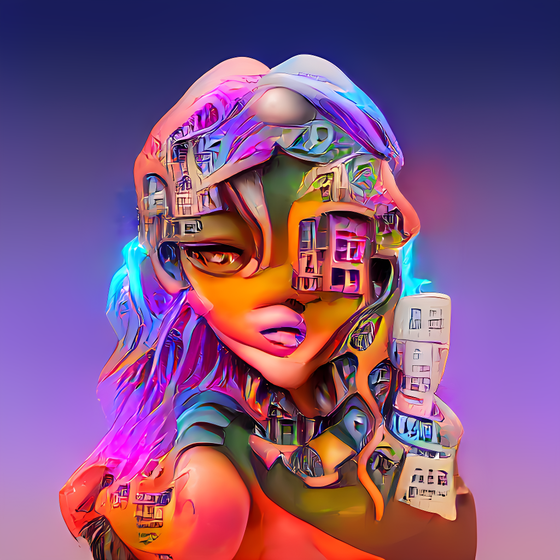 Cyberpunk Crypto Chick - Crypto Chick #5213