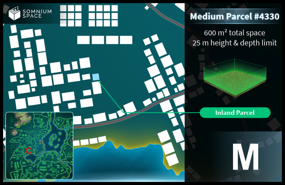 Medium #4330 (M) parcel in Somnium Space