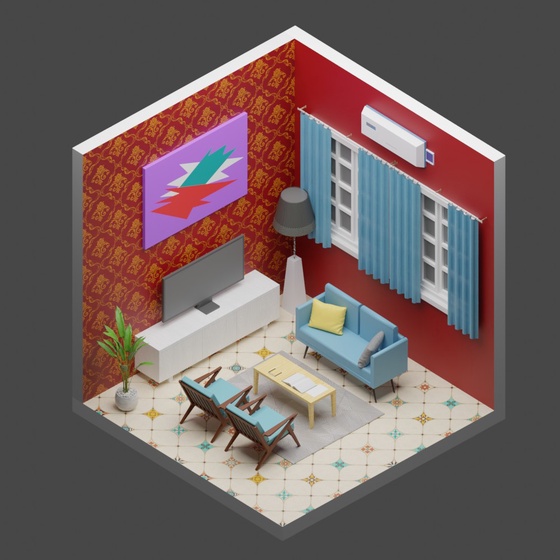 3D Room #4287