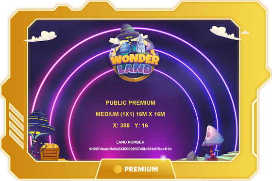 WonderLand Metaverse Plot #9d8974baddfc0e53300829f37e5fc88b0f5ce61b