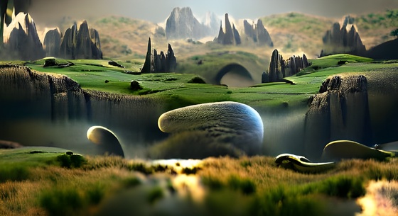 A Magnifiscient Landscape from Beyond Evolution Stage 02