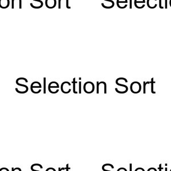 Selection Sort