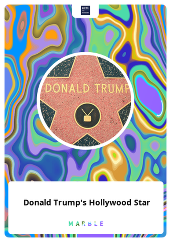 Donald Trump's Hollywood Star