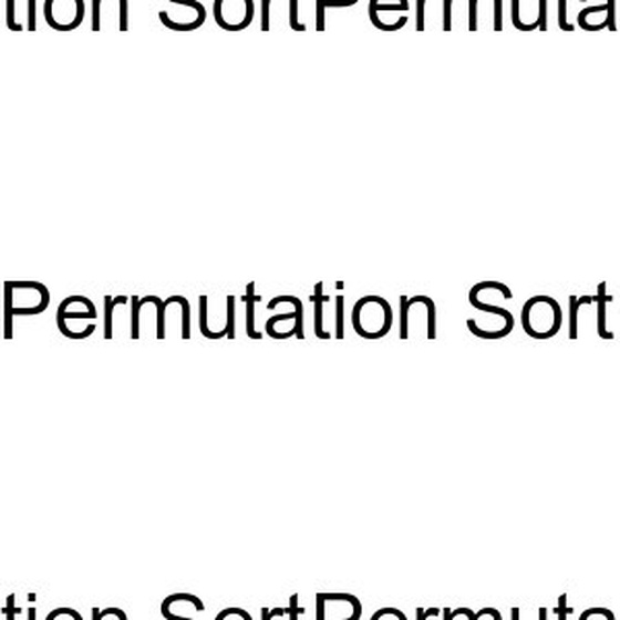 Permutation Sort