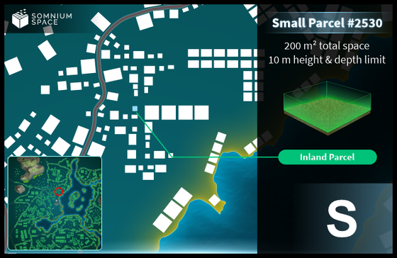 Small #2530 (S) parcel in Somnium Space 