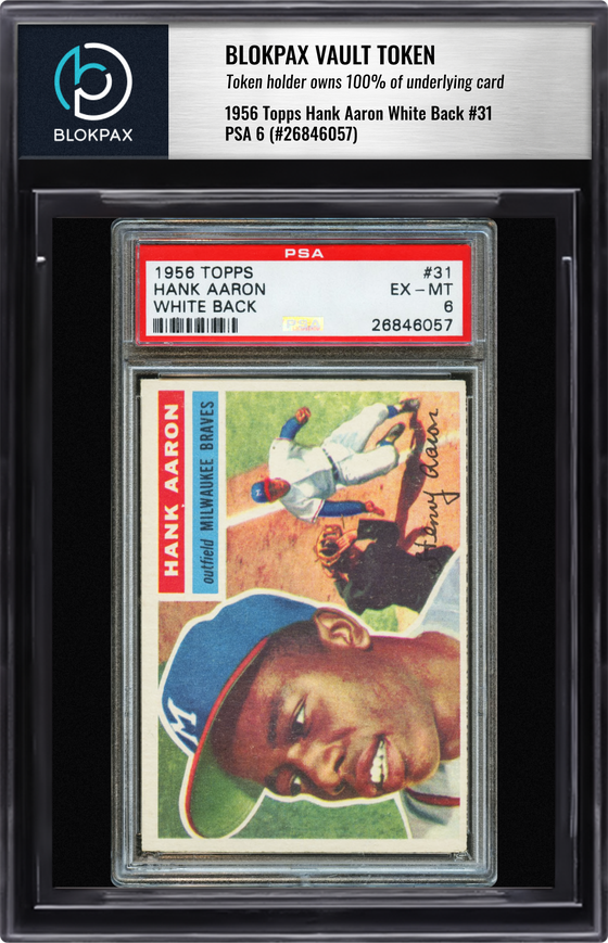 1956 Topps Hank Aaron #31 - PSA 6 (Cert: 26846057)