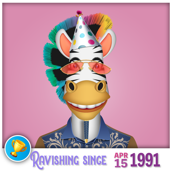 Zebra Birthday #5290