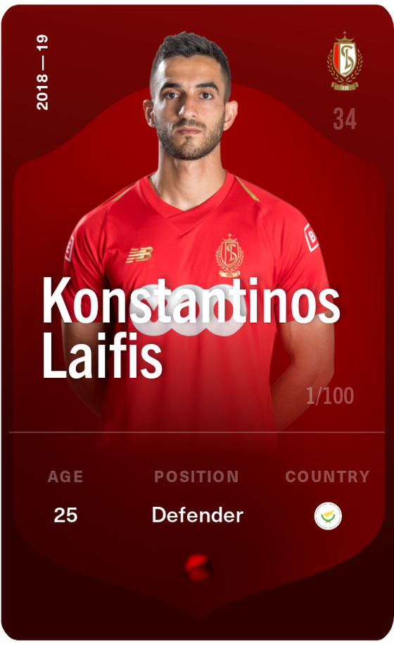 Konstantinos Laifis 2018-19 • Rare 1/100