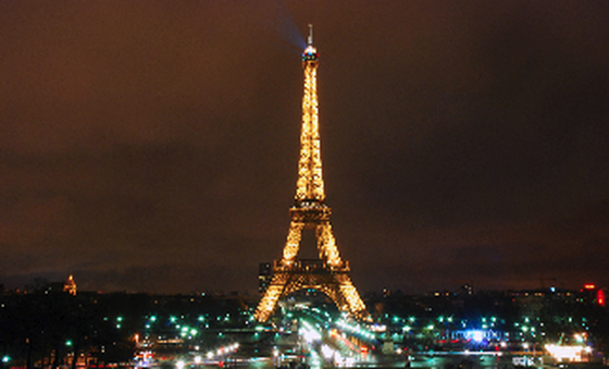 In front of Eiffel Tower