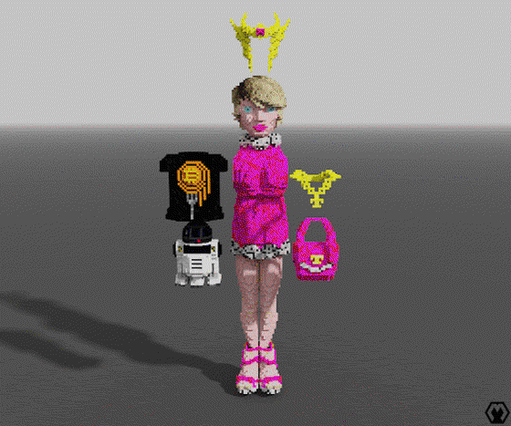 Teri Crypto Spaghetti Cryptovoxels Avatar