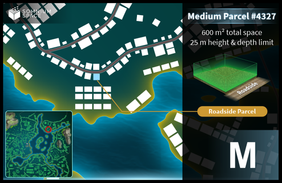 Medium #4327 (M) parcel in Somnium Space