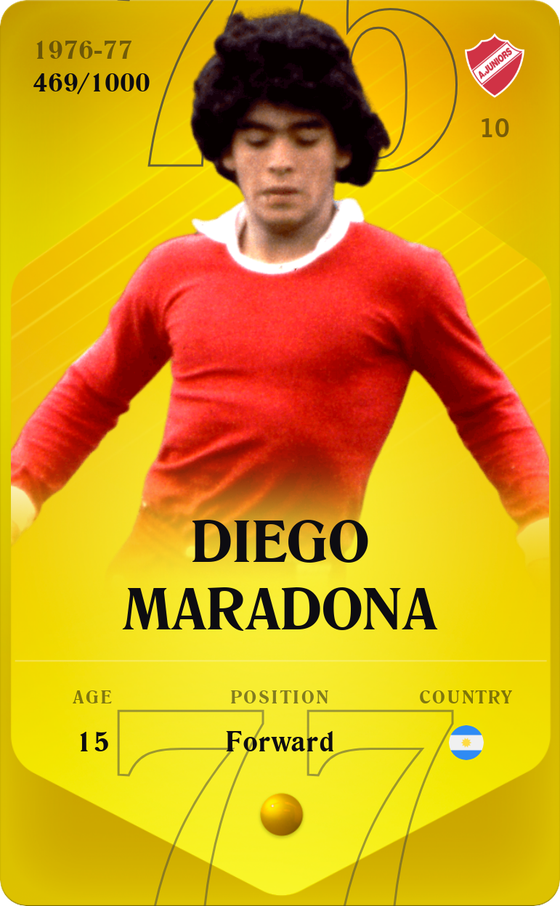 Diego Maradona 1976-77 • Limited 469/1000