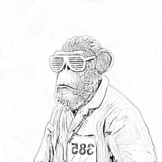 Sketchy Old Ape #725