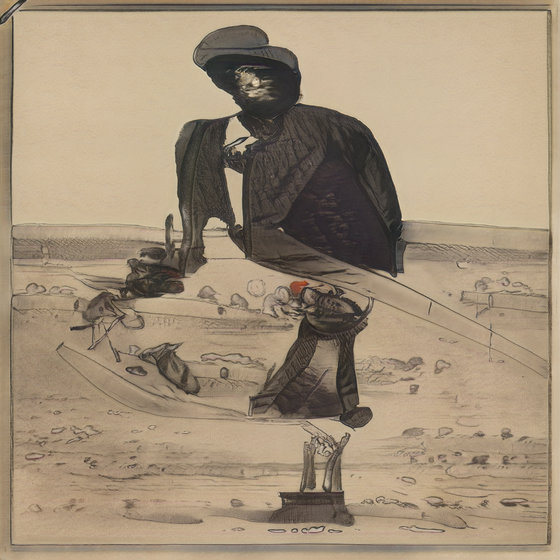 Kneeling Man With A Turban