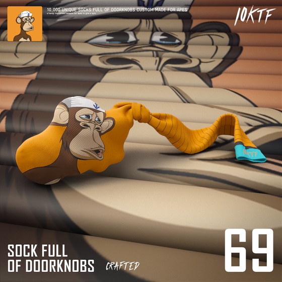 Ape Sock Full of Doorknobs #69