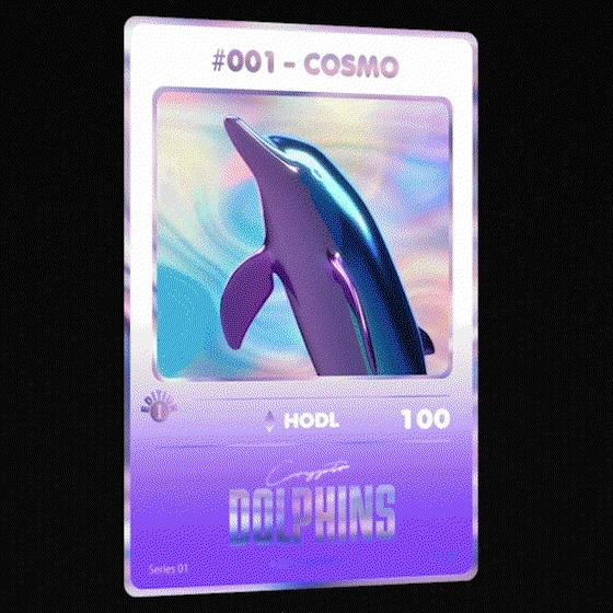 #001 - Cosmo (1st Edition) Crypto Dolphin Cards