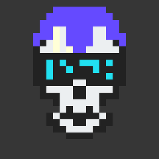 Cyber CryptoSkull #890