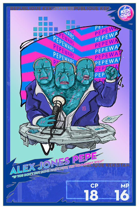 #KEKCCG "Alex Jones PEPE", Limited Founder's Edition