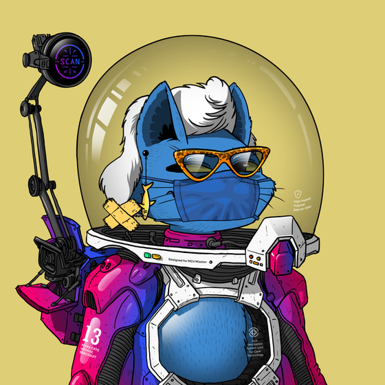 Mars Cat in Spacesuit #1236