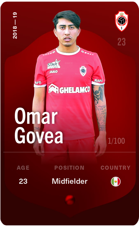 Omar Govea 2018-19 • Rare 1/100